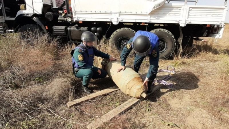 В Аксае обезвредили авиабомбу времен Великой Отечественной войны