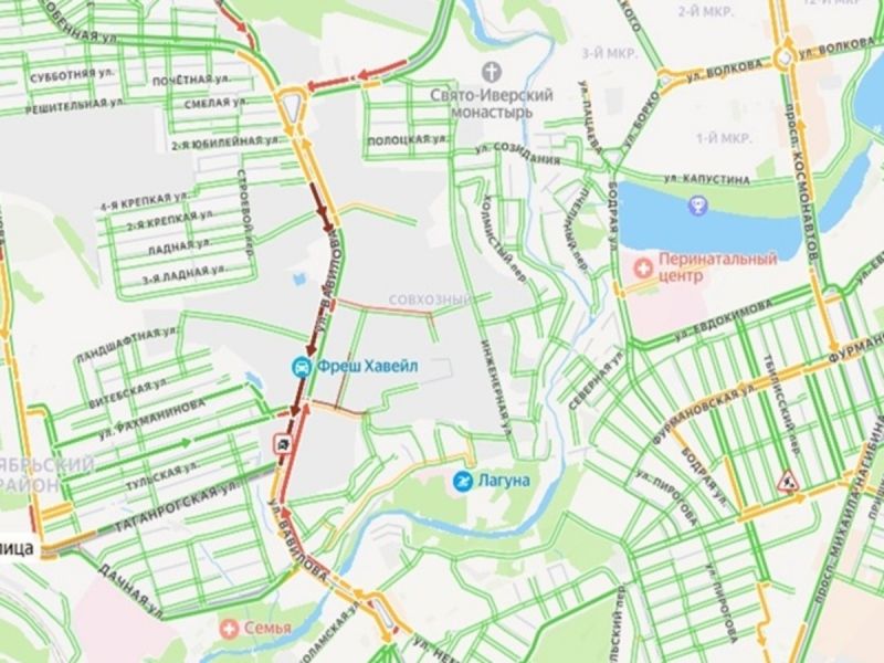 В Ростове из-за ДТП на Вавилова образовалась пробка