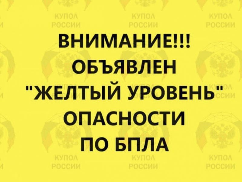 На Дону объявили желтый уровень угрозы БПЛА ночью 12 октября