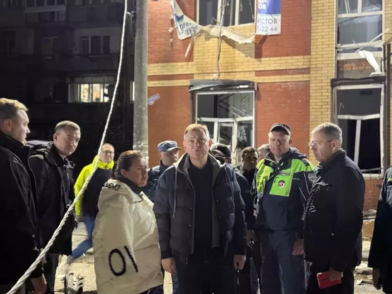 Юрий Слюсарь рассказал о последствиях атаки беспилотников в Ростовской области