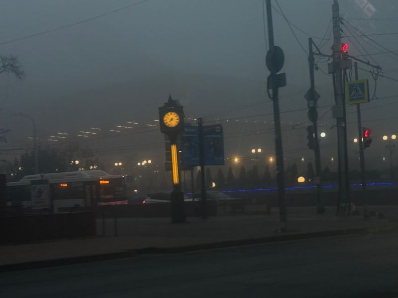 Утром 21 ноября Ростов окутала плотная завеса тумана