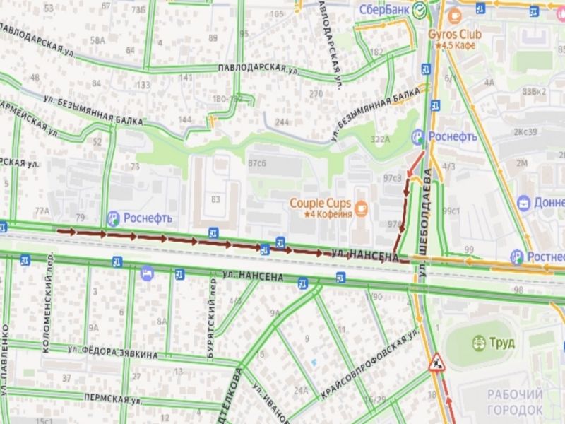 В Ростове на Нансена третий день не работает светофор