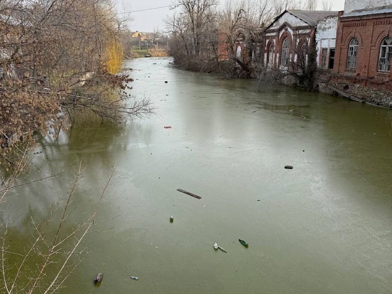 В Красном Сулине местные жители пожаловались на состояние реки Гнилуши