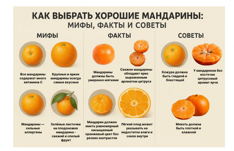 Как выбрать вкусные мандарины: советы для ростовчан