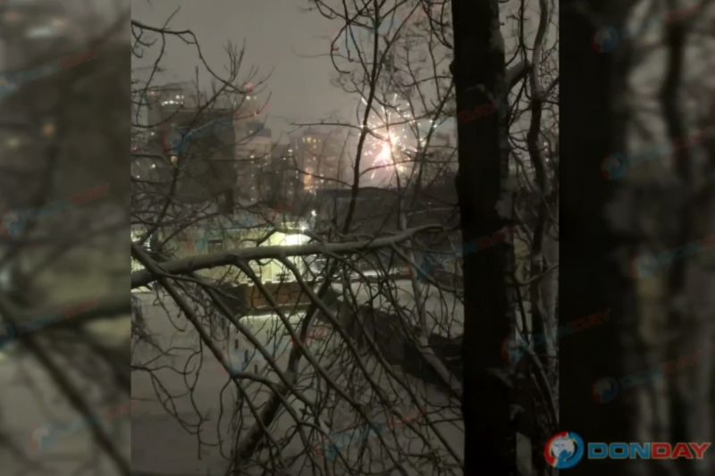 В центре Ростова-на-Дону вызывали фейрверки 29 декабря 
