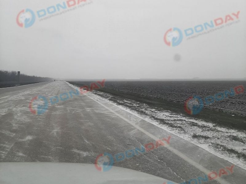 Желтый уровень погодной опасности объявили на Дону из-за тумана и гололедицы