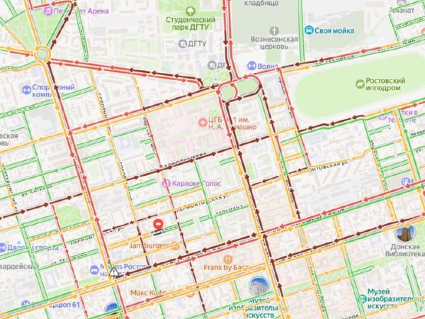 Адские пробки сковали Ростов в вечерний час пик 22 декабря