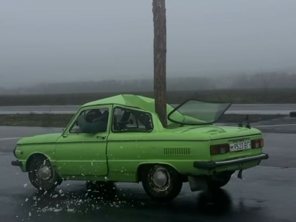 Ростовский экстремал Евгений Чеботарев сбросил себе на голову гигантское бревно