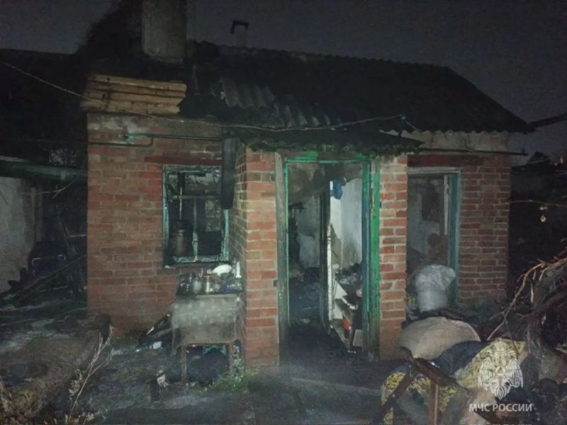 В Ростовской области 69-летняя женщина скончалась при пожаре