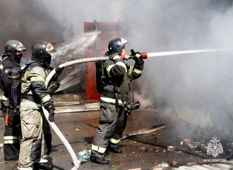 При пожаре в Ростовской области спасли бабушку и внука