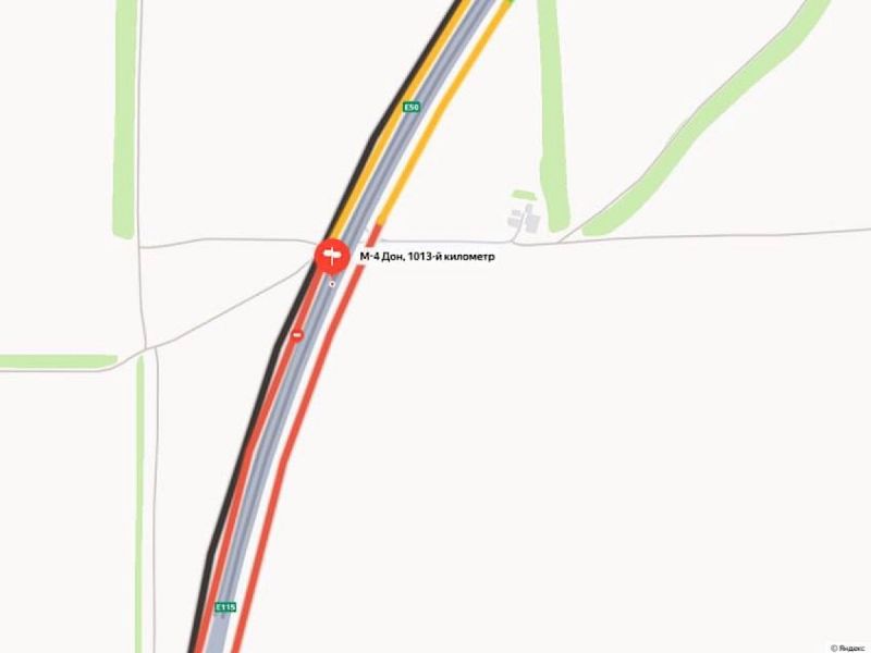 В Октябрьском районе на М-4 затруднено движение из-за ремонтных работ
