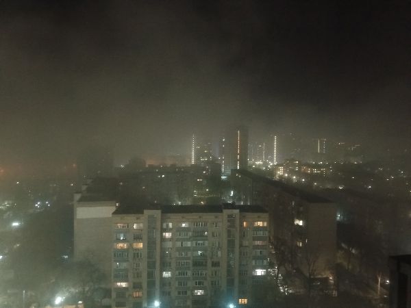 Ночью 28 марта густой туман опустился на Ростов